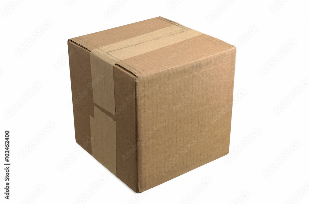 Blank Cardboard Box Taped and Ready for your Copy Blank Cardboard Box Taped and Ready for your Copy
