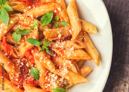 Fotografie, Tablou Penne pasta in tomato sauce