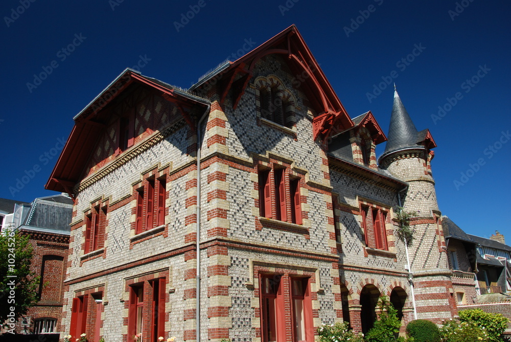 Villa typique normande, Étretat, France