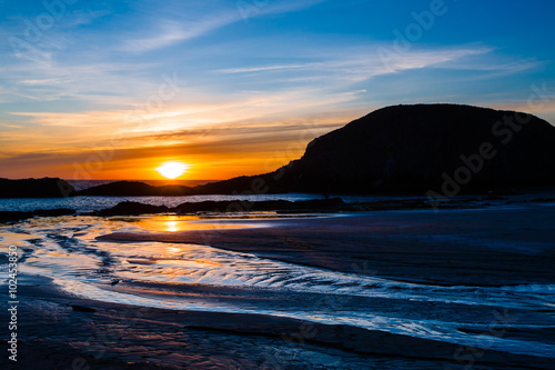 Seal Rock Beach at Sunset in Oregon