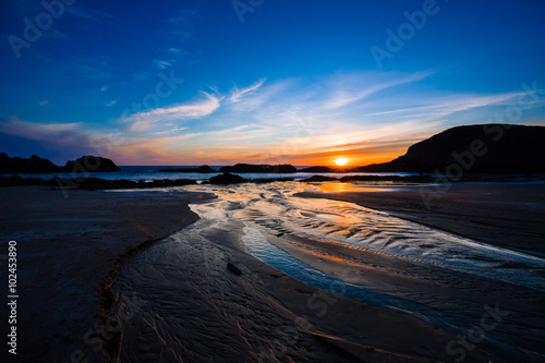 Seal Rock Beach at Sunset in Oregon