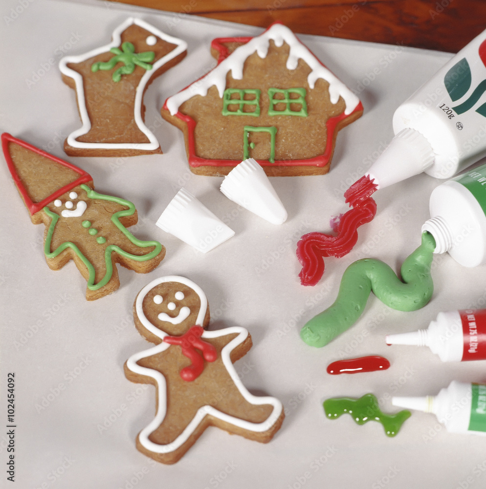 Naklejka premium Christmas Gingerbread House