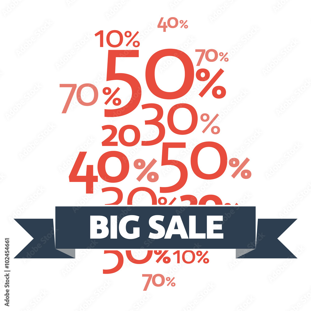 Stylish Big Sale poster, banner or flyer design with discount offer on new arrivals.