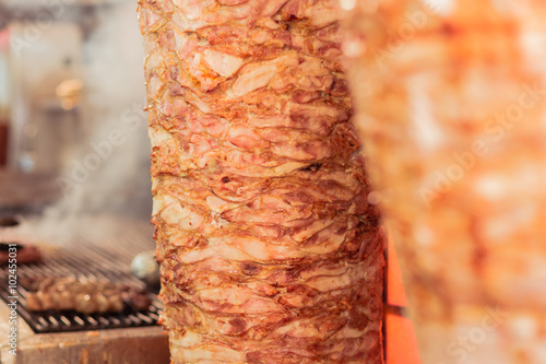Greek gyros, meat,,  Athens Greece, national food, traditional Greek cuisine