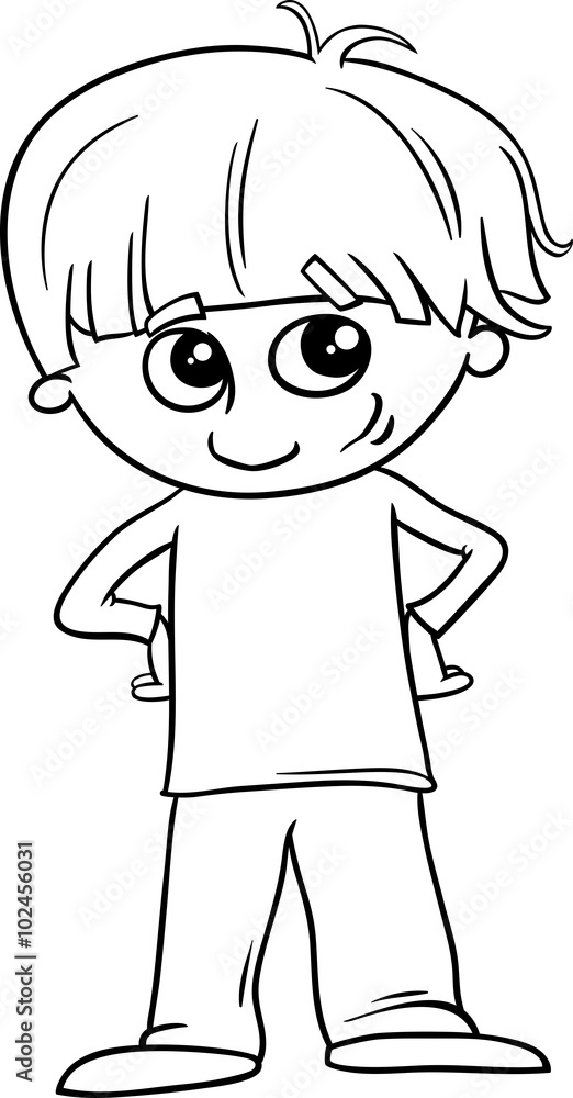 funny boy coloring page funny boy coloring page