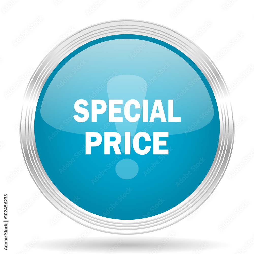 special price blue glossy metallic circle modern web icon on white background special price blue glossy metallic circle modern web icon on white background