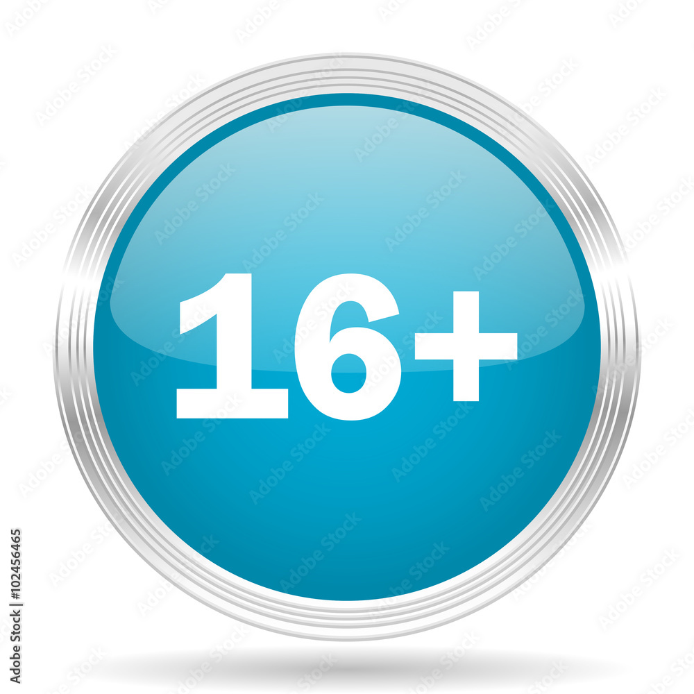adults blue glossy metallic circle modern web icon on white background adults blue glossy metallic circle modern web icon on white background