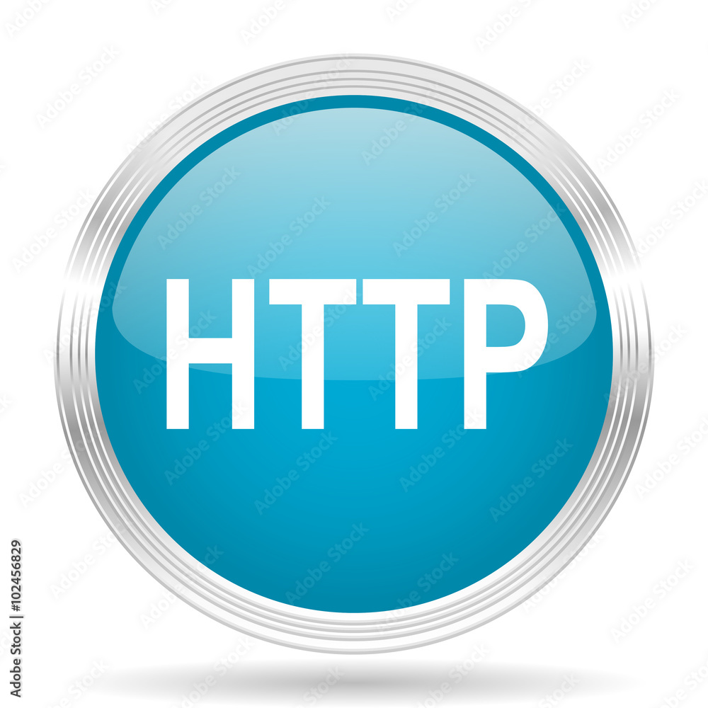 http blue glossy metallic circle modern web icon on white background http blue glossy metallic circle modern web icon on white background