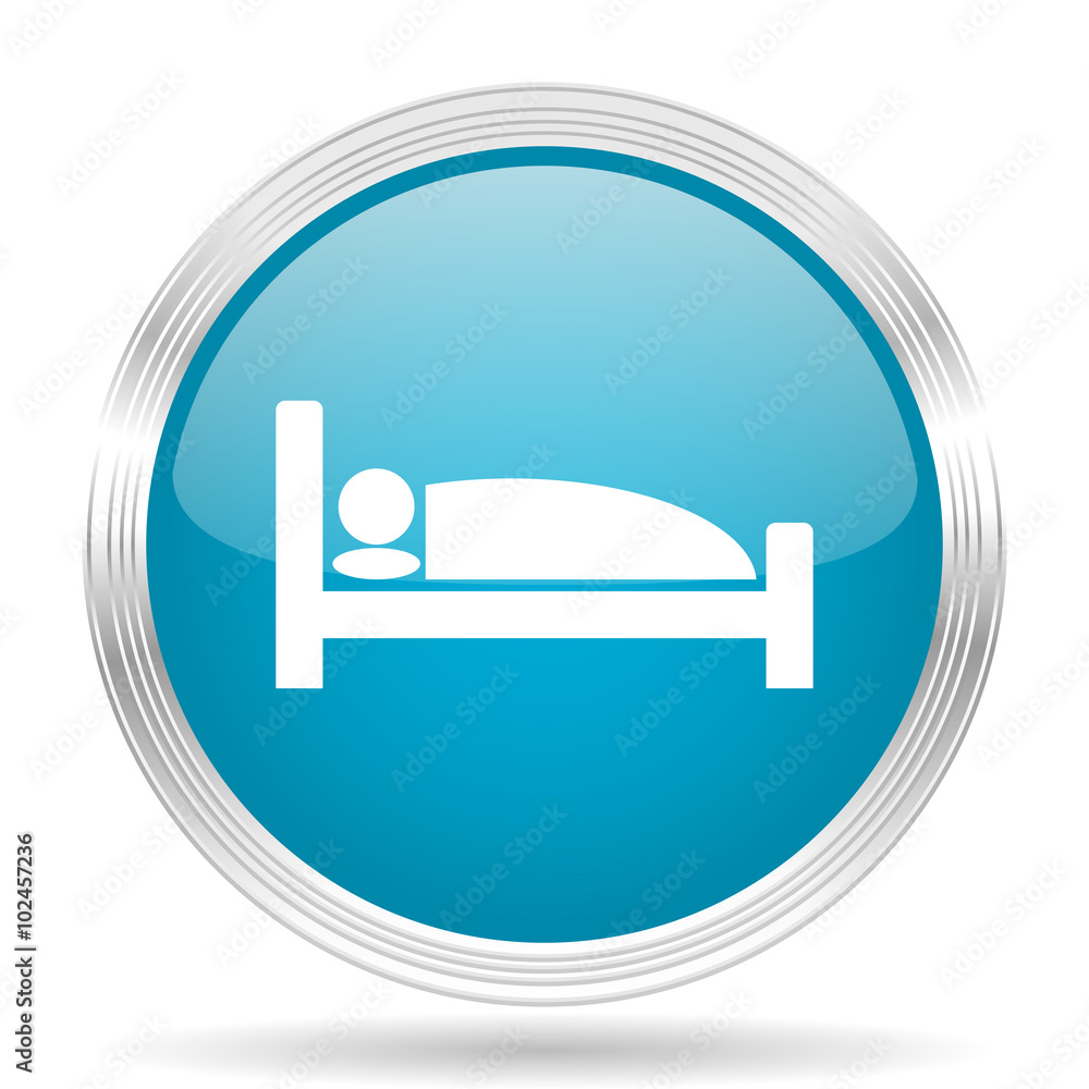 hotel blue glossy metallic circle modern web icon on white background hotel blue glossy metallic circle modern web icon on white background