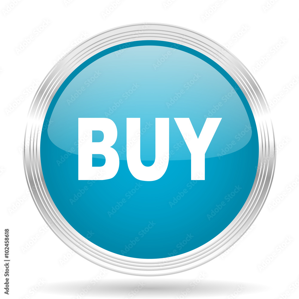 buy blue glossy metallic circle modern web icon on white background buy blue glossy metallic circle modern web icon on white background