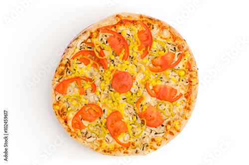 Pizza Vegetarian - Top view