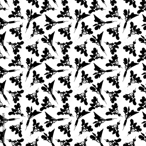 Radishes pattern seamless