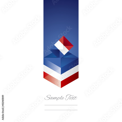 Elections in France white background vector