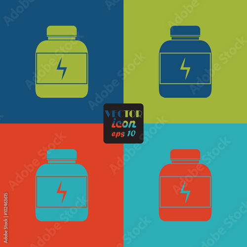 Sports nutrition. sport icon