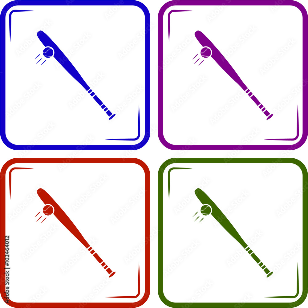Baseball-bat sport icon Baseball-bat sport icon