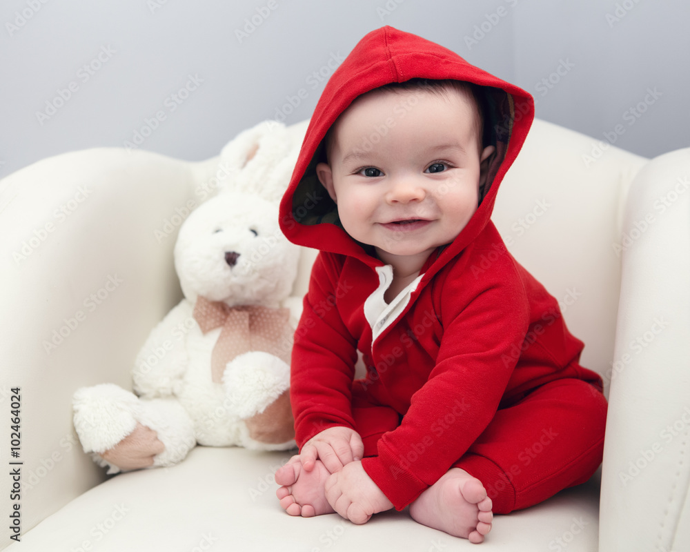 Infant red hoodie outlet