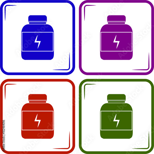 Sports nutrition. sport icon
