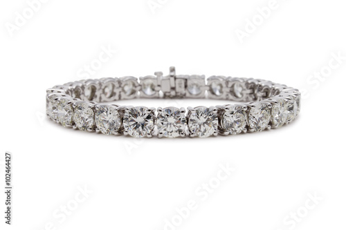 Gorgeous White Diamond Tennis Bracelet