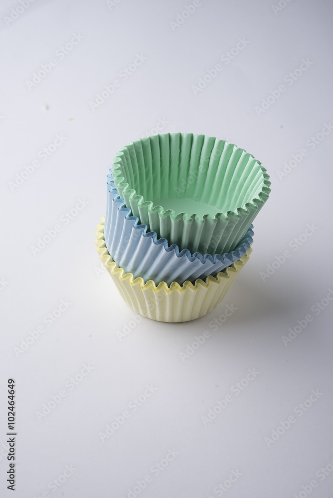 cupcake liners isolated on white background cupcake liners isolated on white background