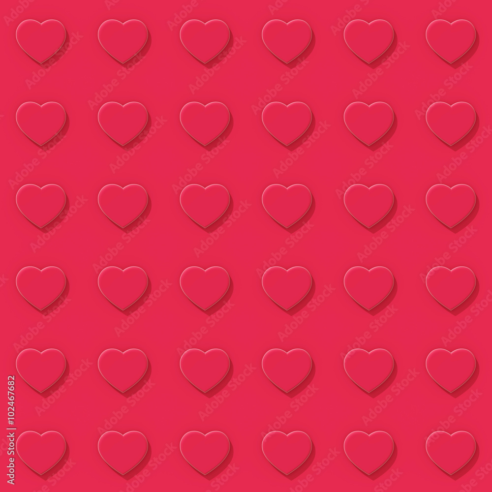 pink hearts background pattern (seamless) 006