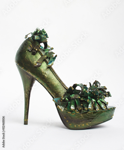 Green High Heel Shoe