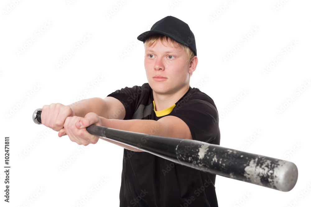 Baseball player getting ready to hit the bat Baseball player getting ready to hit the bat