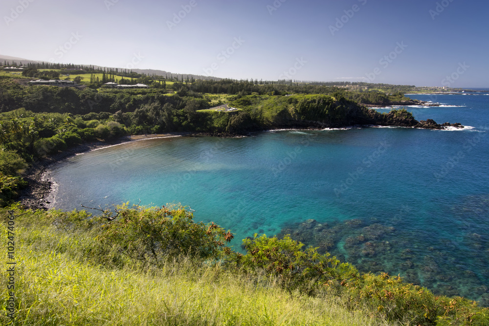 Honolua bay on the west coast of Maui, Hawaii