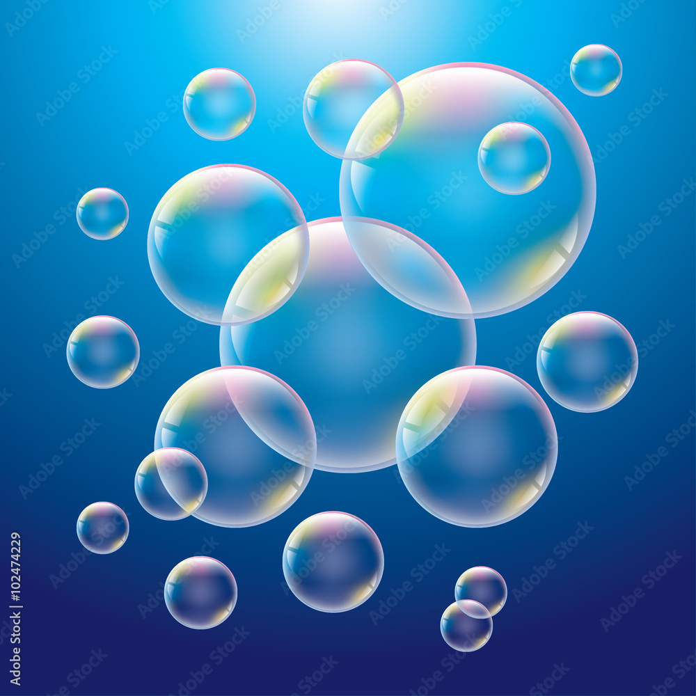 Bubbles vector illustration Bubbles vector illustration