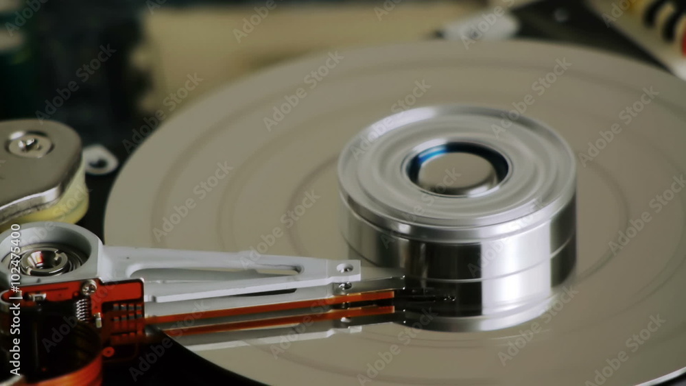 Hard Drive Mechanism Reading Data Hard Drive Mechanism Reading Data