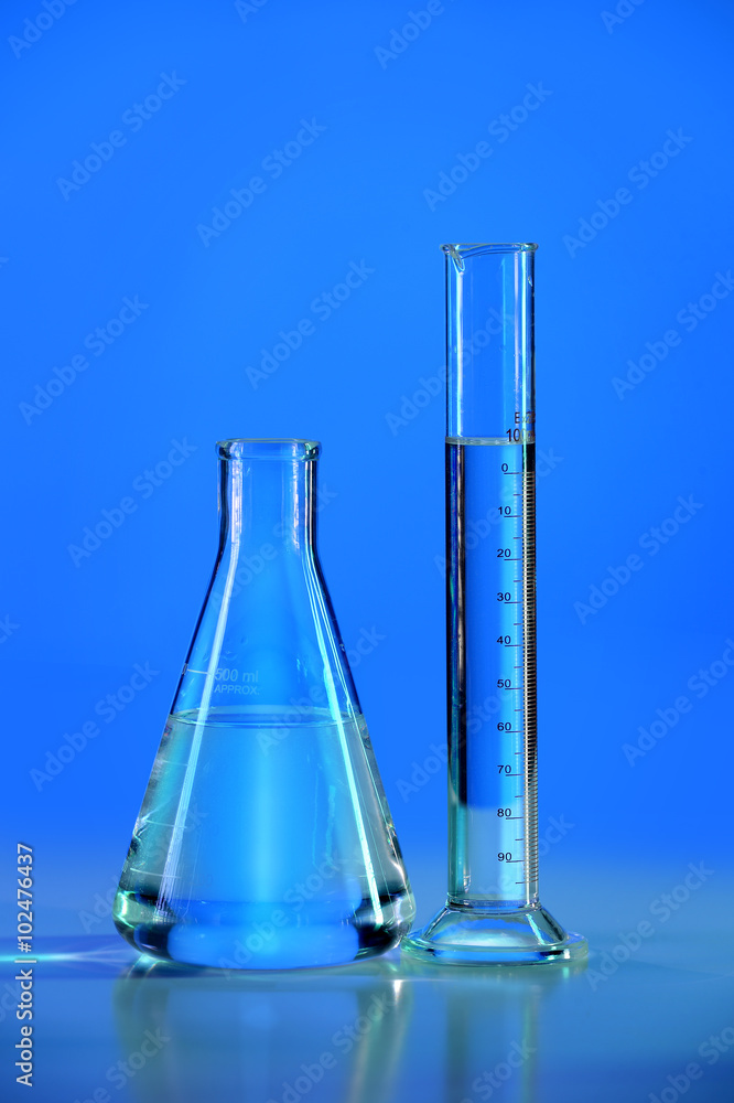 Flask and Graduated Cylinder Flask and Graduated Cylinder