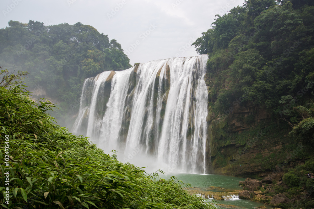Huangguoshu waterfall. China's largest waterfall