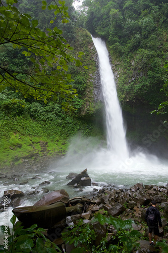 La Fortuna waterfall  Costa Rica  in the Arenal Volcano region. 