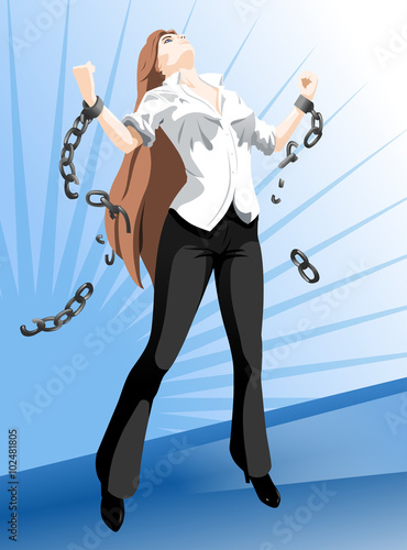 Girl freed from the chains