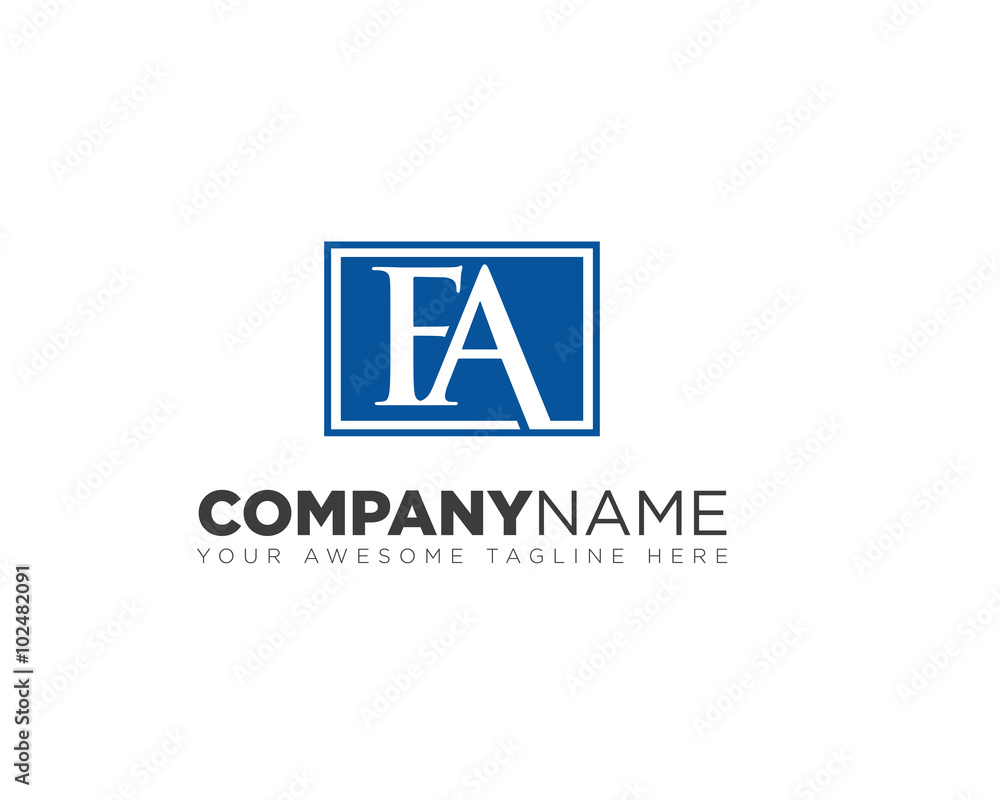 Initial Logo FA Initial Logo FA