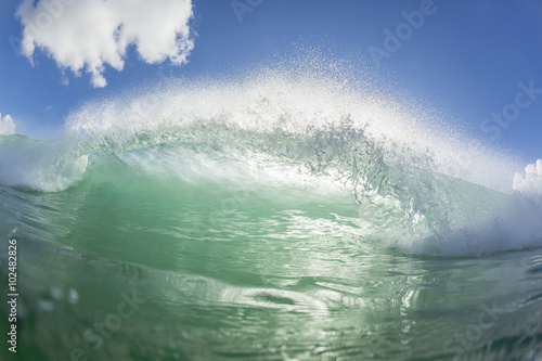 Wave Ocean Swimming inside crashing water summer