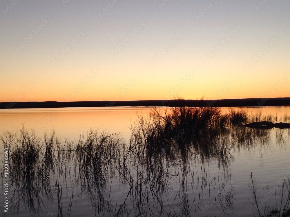 Obraz premium tramonto sul lago