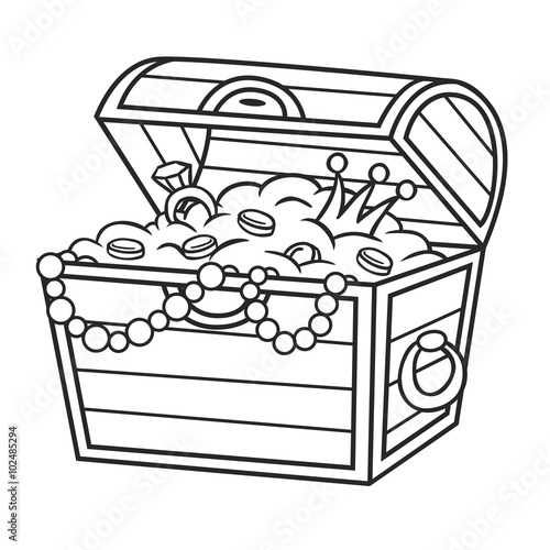 Cartoon Pirate Treasure