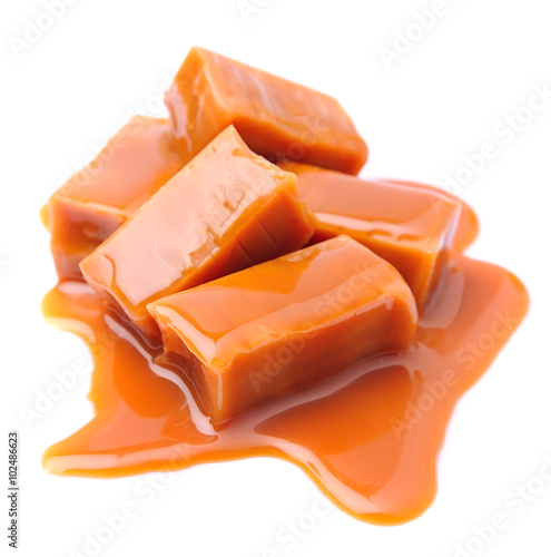 Caramel candies and caramel topping