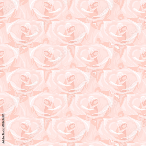 Seamless pattern made from pink roses