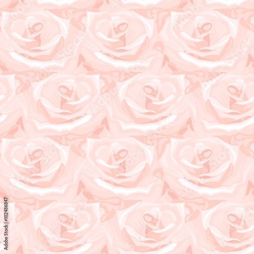 Seamless pattern made from pink roses