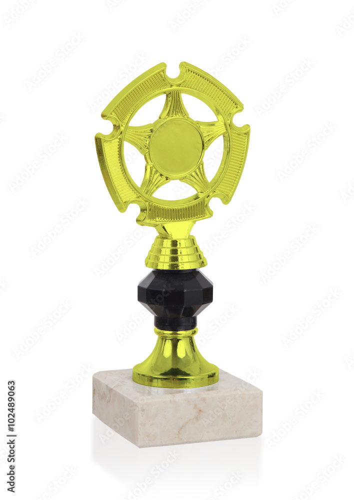 Trophy cup isolated