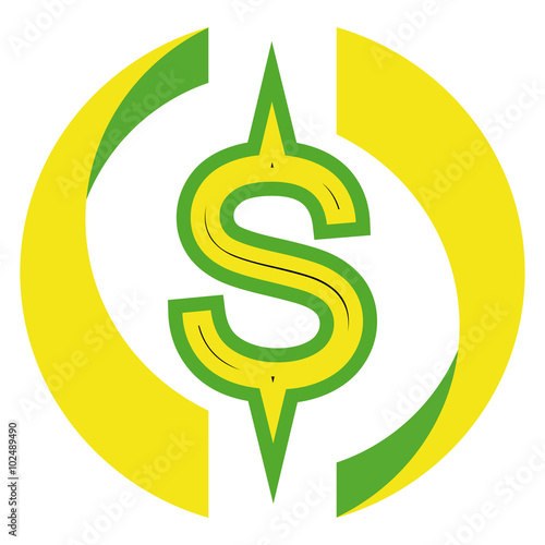 colored icons with dollar symbol