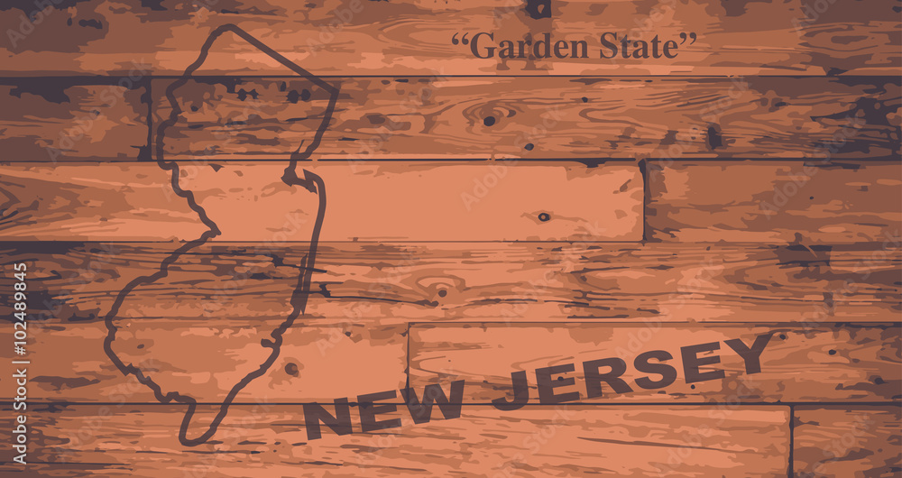 New Jersey Map Brand