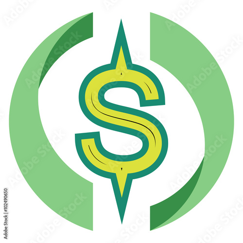 colored icons with dollar symbol