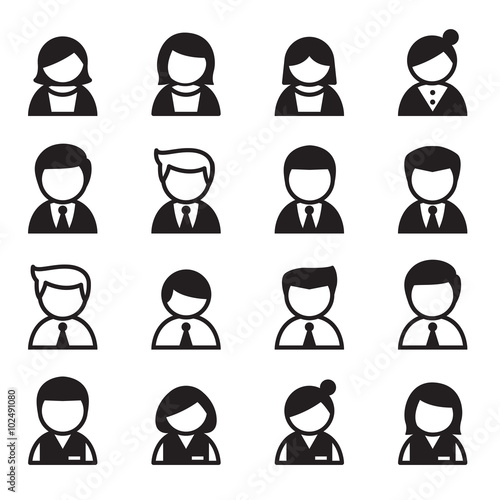 User, man, Woman, Businessman icon set