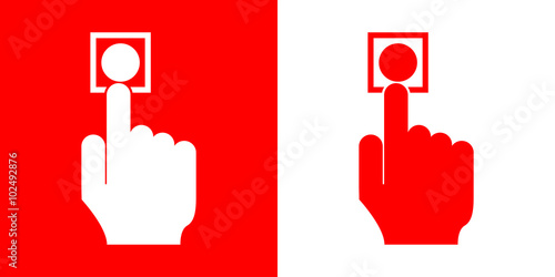 Icono plano timbre de alarma #2