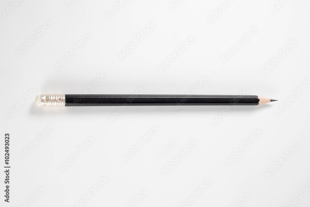 Pencil with sharpening shavings Pencil with sharpening shavings