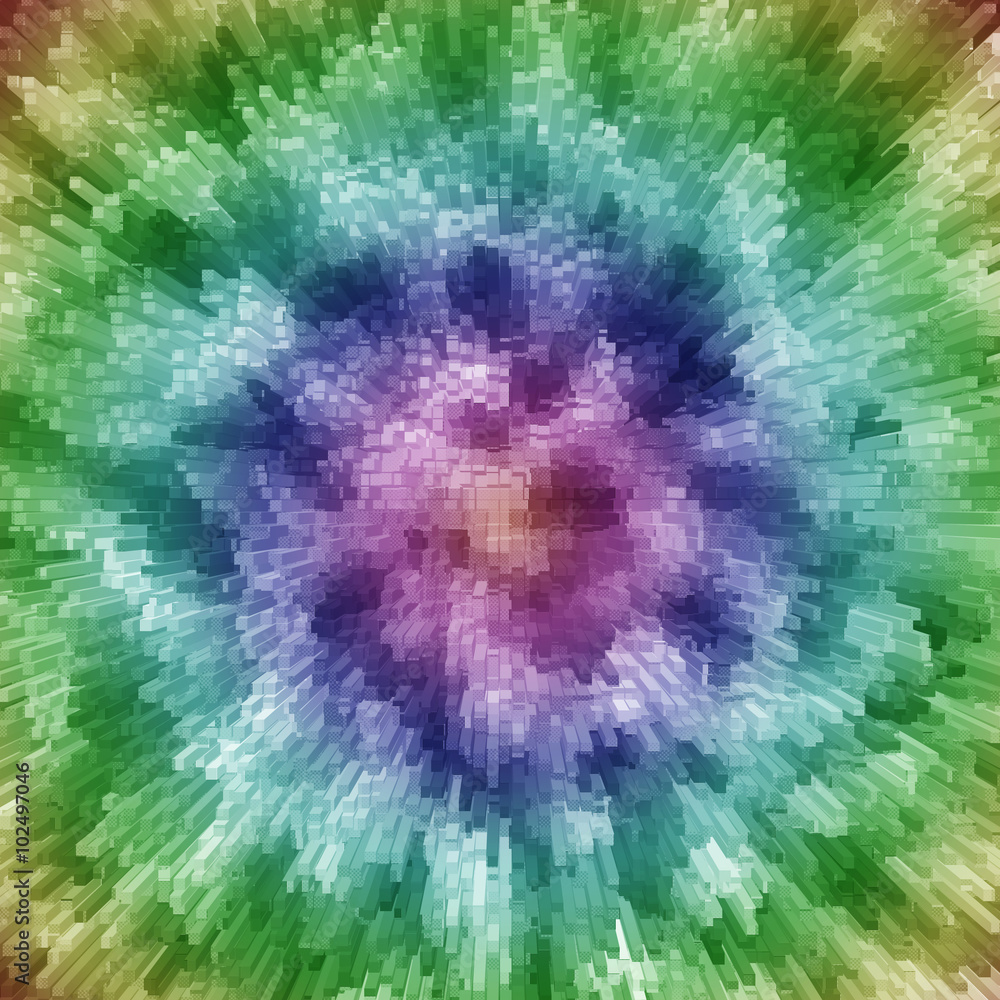 Multicolored geometric background in techno style