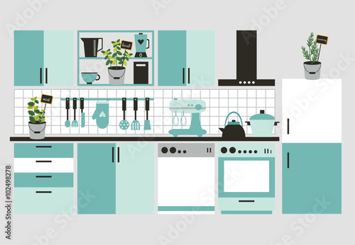 Classic kitchen interior