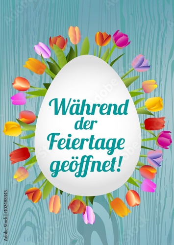 Während der Feiertage geöffnet 